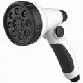 OlsonNoemi AUTOMAN-Garden-Hose-Nozzle, ABS Water Spray Nozzle with 7 Adjustable Watering Patterns, Slip Resistant for Watering Plants, Lawn& Garden, Washing Cars, Cleaning, Showering Pets & Outdoor Fun.